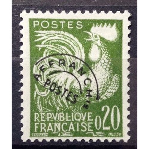 France - Préoblitéré Coq 0,20 Vert (Superbe N° 120) Neuf* - Cote 3,00€ - Année 1960 - N15026