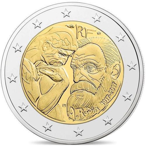 2 Euro Commémorative De France 2017 , 100ème Anniversaire De La Mort De Auguste Rodin