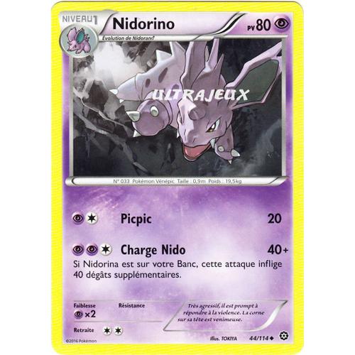 Pokémon - 44/114 - Nidorino - Xy - Offensive Vapeur - Peu Commune