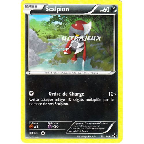 Pokémon - 63/114 - Scalpion - Xy - Offensive Vapeur - Commune