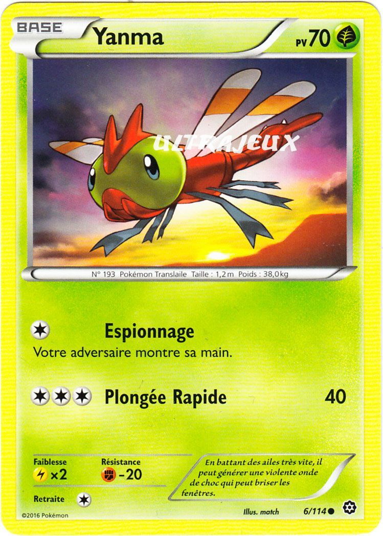 Pokémon - 6/114 - Yanma - Xy - Offensive Vapeur - Commune