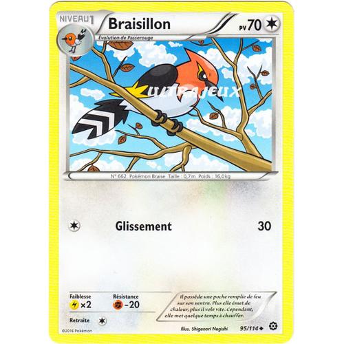 Pokémon - 95/114 - Braisillon - Xy - Offensive Vapeur - Peu Commune