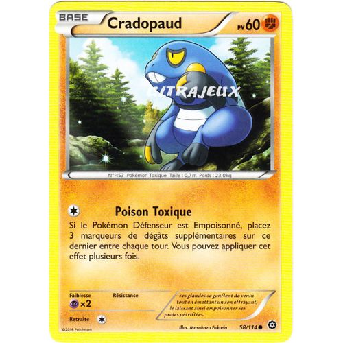 Pokémon - 58/114 - Cradopaud - Xy - Offensive Vapeur - Commune