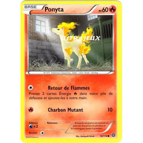 Pokémon - 16/114 - Ponyta - Xy - Offensive Vapeur - Commune
