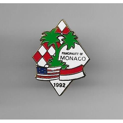 Pins Monaco / Pricipauty De Monaco  1992 / Drapeau Americain Usa