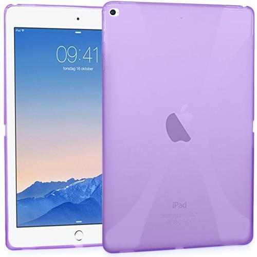 Housse Apple Ipad Pro (12.9), Etui Housse Coque De Protection Ultra Fine Silicone  Tpu Gel Pour Apple Ipad Pro (12.9) (Xline - Violet)