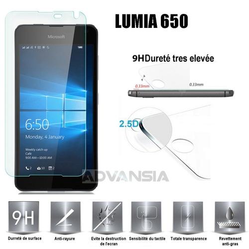 Microsoft Lumia 650 Vitre Protection D'ecran En Verre Trempé Incassable Tempered Glass Pour Microsoft Lumia 650