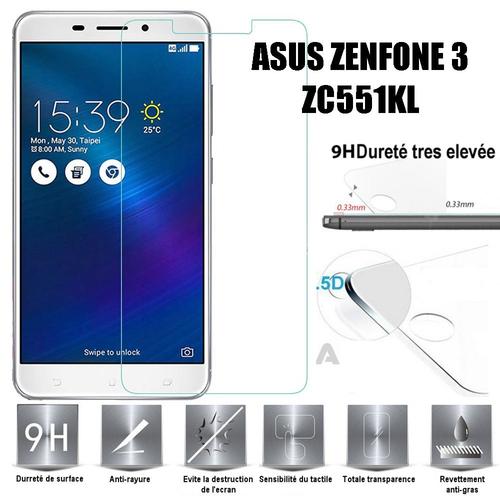 Asus Zenfone 3 Laser Zc551kl Vitre Protection D'ecran En Verre Trempé Incassable Tempered Glass Pour Asus Zenfone 3 Laser Zc551kl