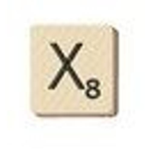 Lettre De Scrabble "X"