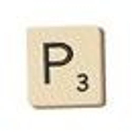 Lettre De Scrabble "P"