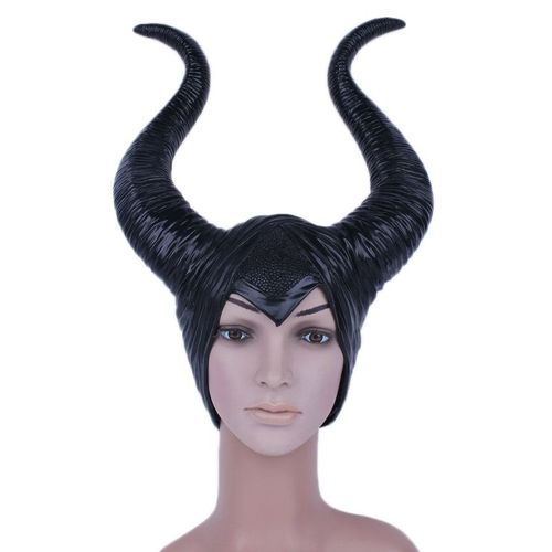 Masque Maléfique Intégral Cornes Angelina Déguisement Fête Cosplay Halloween