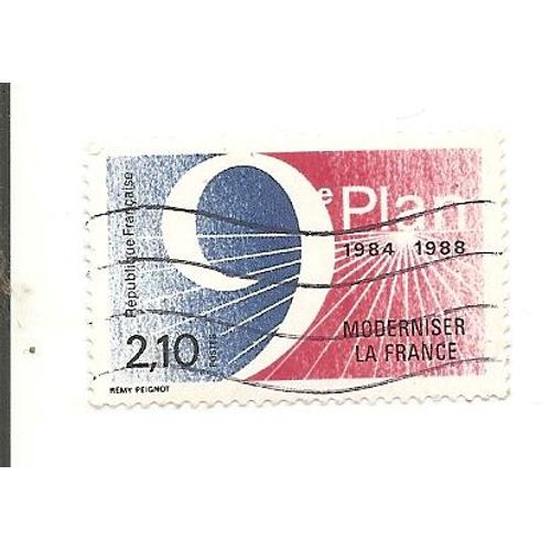 Timbre Oblitéré France Année 1984 N° 2346 9ème Plan Moderniser La France 