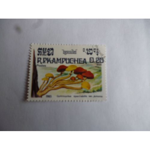 Timbre Cambodge 1985 :Gymnopilus Spectabilis.