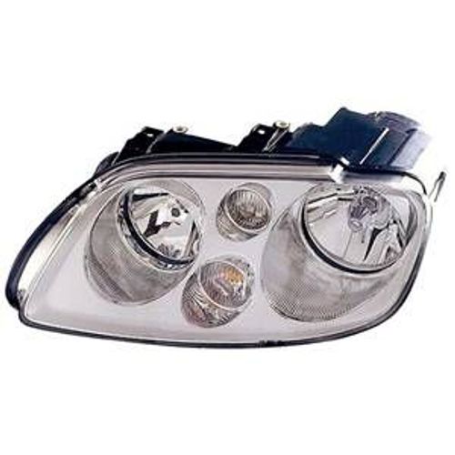Phare Optique Avant Gauche Pour Volkswagen Touran I Phase 1, 2003-2004, H7+H7, Fond Chromé, Neuf