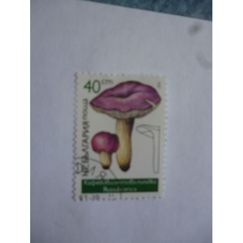 Timbre Bulgarie 1987 : Russula Vesca.