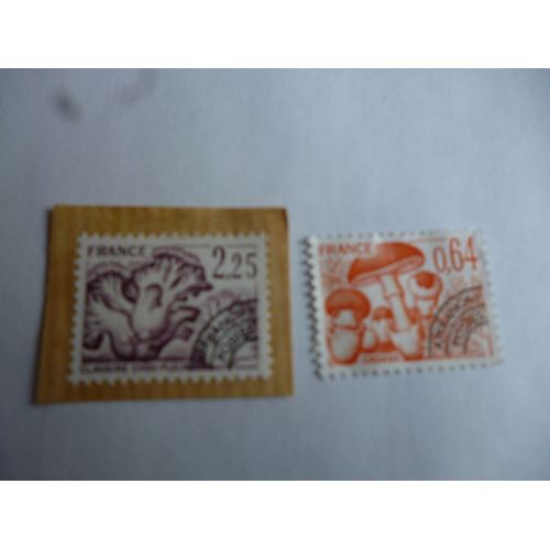 Timbres Taxe:Champignons:Oronge Et Clavaire Chou-Fleur.