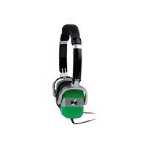 T'nB VINTAGE - Écouteurs - circum-aural - filaire - jack 3,5mm - argent, vert
