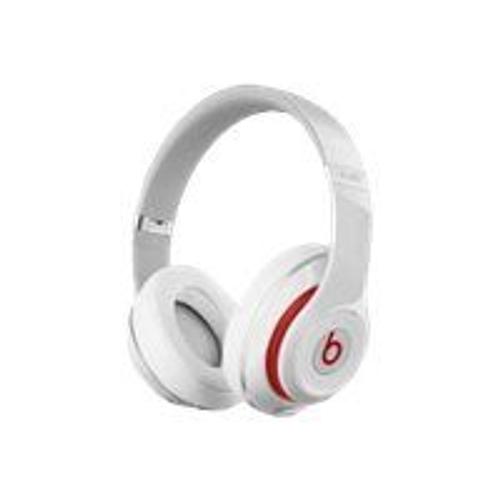 Beats by Dr. Dre Studio 2 - Écouteurs avec micro - circum-aural - filaire - Suppresseur de bruit actif - jack 3,5mm - blanc