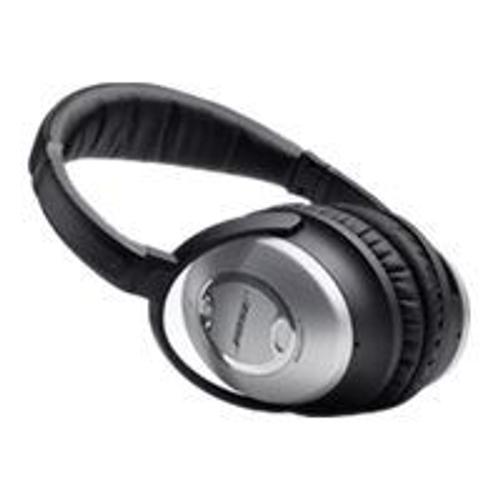 Bose QuietComfort 15 Acoustic Noise Cancelling - Écouteurs - circum-aural - filaire - Suppresseur de bruit actif - argent