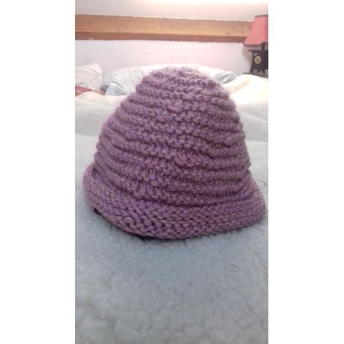 Ensemble Vêtement Tricoté Main Bol Laine 9 Ans Rose