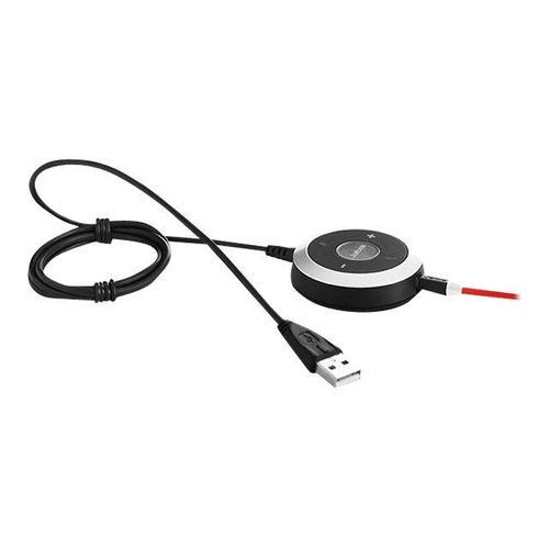 Jabra Evolve 40 MS stereo - Micro-casque - sur-oreille - filaire - USB, jack 3,5mm - Certifié pour Skype for Business