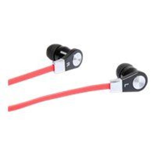 Media-Tech MAGICSOUND DS-2 MT3556 - Écouteurs avec micro - intra-auriculaire - filaire - noir, rouge