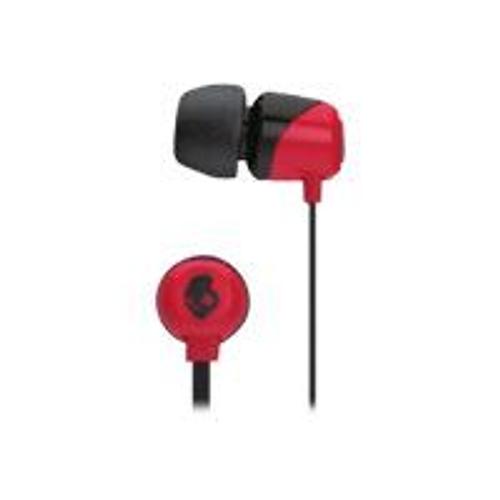 Skullcandy Jib - Écouteurs - intra-auriculaire - filaire - jack 3,5mm - isolation acoustique - noir, rouge