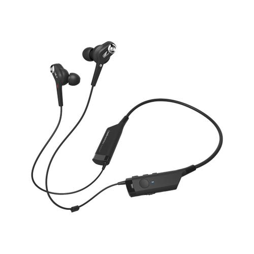 Audio-Technica ATH ANC40BT - Micro-casque - intra-auriculaire - montage derrière le cou - Bluetooth - sans fil - Suppresseur de bruit actif