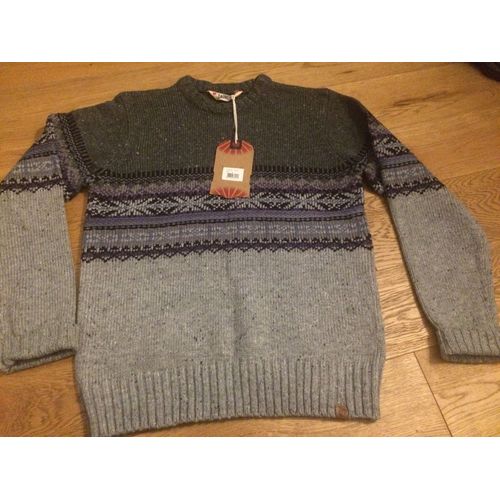 Pull Jacquard Homme Tokyo Laundry M Gris