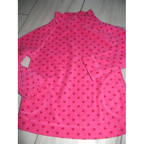 Pull Nky Polaire Polyester 4 Ans Rose 