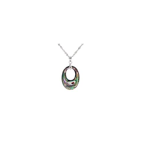 Pendentif Femme Abalone Et Argent 925/1000 - Blue Pearls Bps 0115 Y Unique