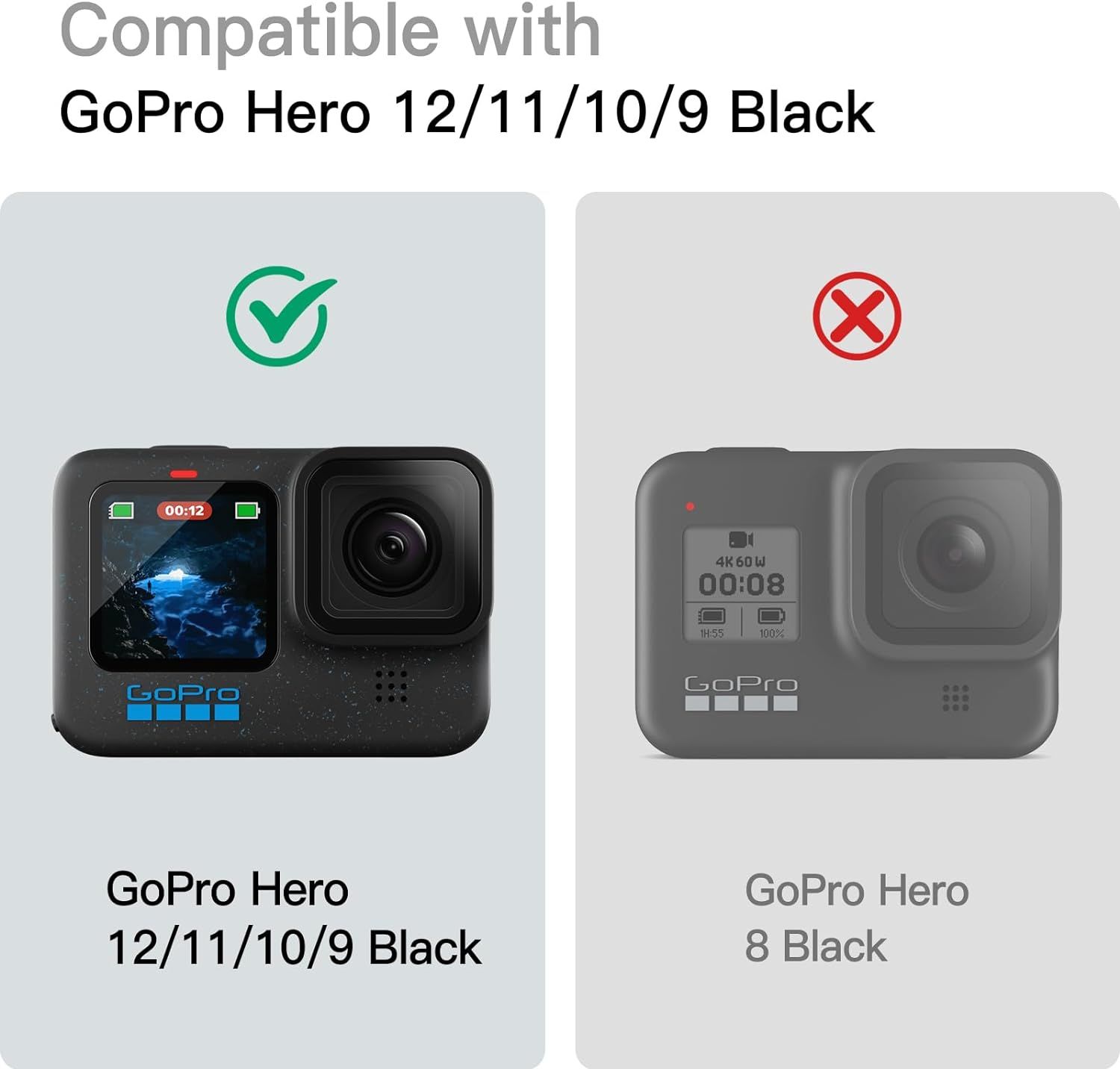 Protection d'cran pour GoPro Hero 12/11/10/9 Black avec pro... - 2