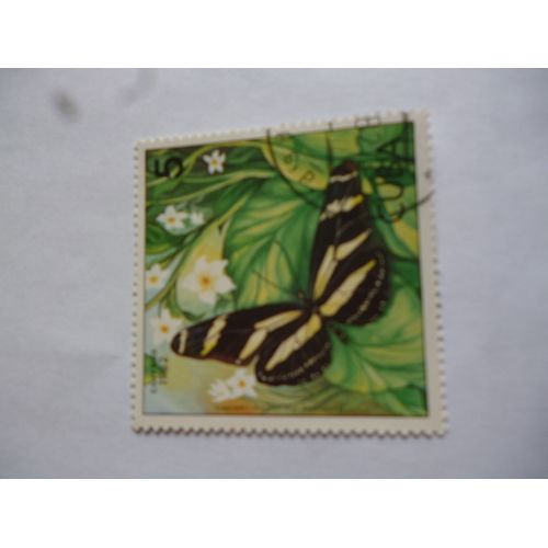Timbre Cuba 1982 : Hélicontus Charithonius.