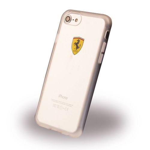 Ferrari Transparent - Rubber Frame Case - Racing Shield - Transparent Iphone 7