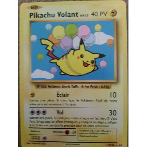 Pokémon - 110/108 - Xy - Evolutions - Pikachu Volant Niv.12 - Special