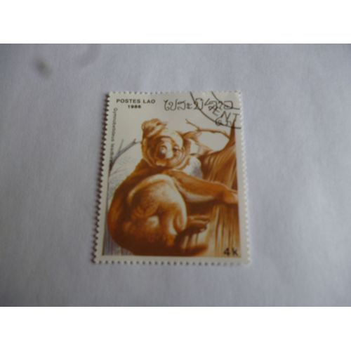 Timbre Laos 1988 :Koala.