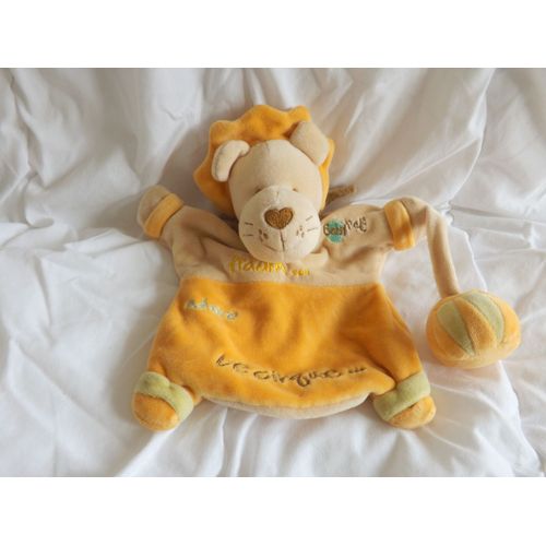 Doudou Lion Orange  Adam Le Cirque  Baby Nat' Babynat
