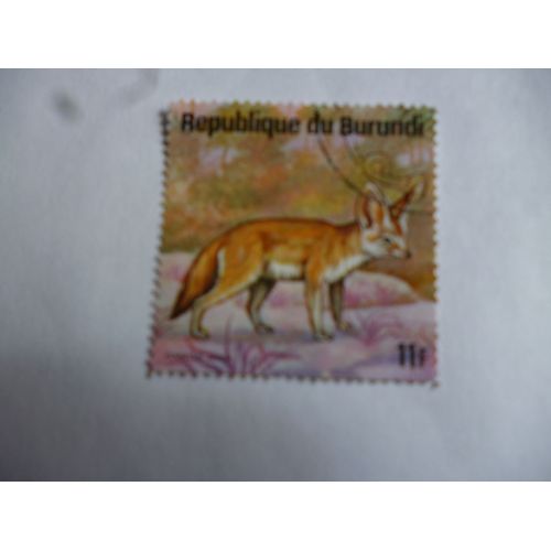Timbre Burundi:Fennec.