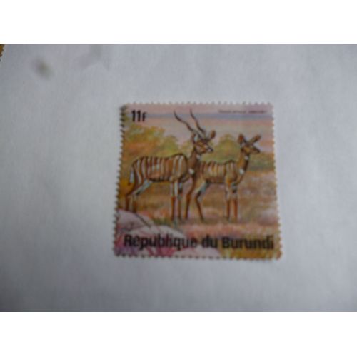 Timbre Burundi: Antilopes.