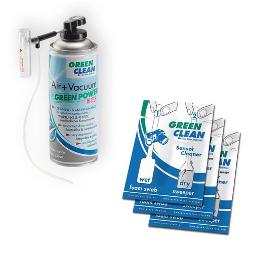 GREEN CLEAN SC6200 Kit de nettoyage Mini Vacuum (400ml + swabs) pour petit capteur