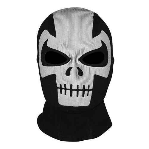 Cagoule Motif Crâne Masque Deux Trous Yeux Tissu Respirant Motif Tête De Mort Ghost Fantôme Tête De Mort Militaire Soldat Armée Halloween Convention Jeu Vidéo Cosplay Costume Boutique Black Sugar Punk
