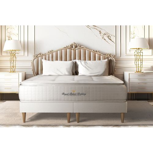 Ensemble Matelas Ressorts Ensaches + Memoire De Forme Maxi Epaisseur George V 180x200 Double Sommier