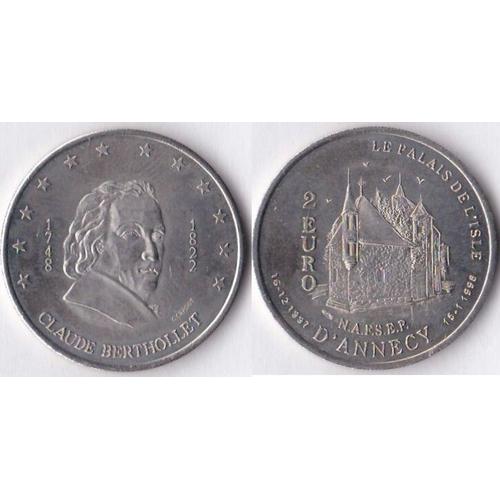 France, 2 Euro, Euro Des Villes 1998 - Annecy - Claude Berthollet - Sup €12,95