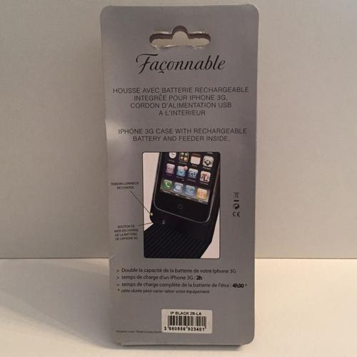 Etui Faconnable Avec Batterie Integree Pour Iphone 3g