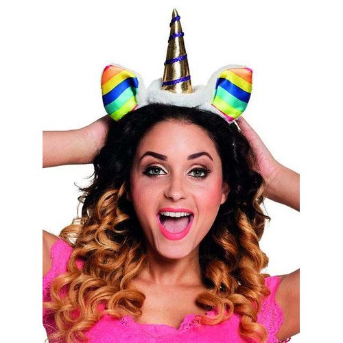 Serre Tête Licorne Arc-En-Ciel Adulte Taille Unique