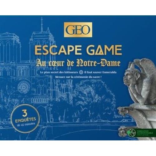 Escape Game - Au Coeur De Notre-Dame - 3 Enquêtes De 45 Minutes