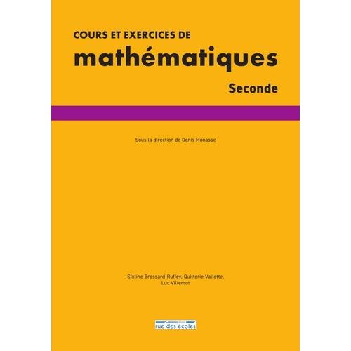 Cours Et Exercices De Mathématiques Seconde