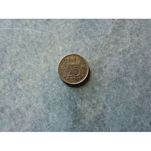 Pièce De 25 Cents Pays Bas 1976