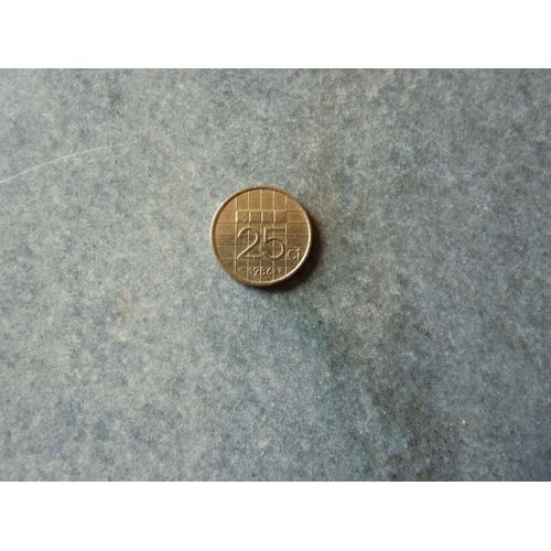 Pièce De 25 Cents Pays Bas 1986