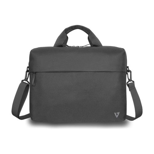 V7 CTP14-ECO2 - Sacoche pour ordinateur portable - porte-documents, écologique, RPET, chargement par le haut - 14" - noir